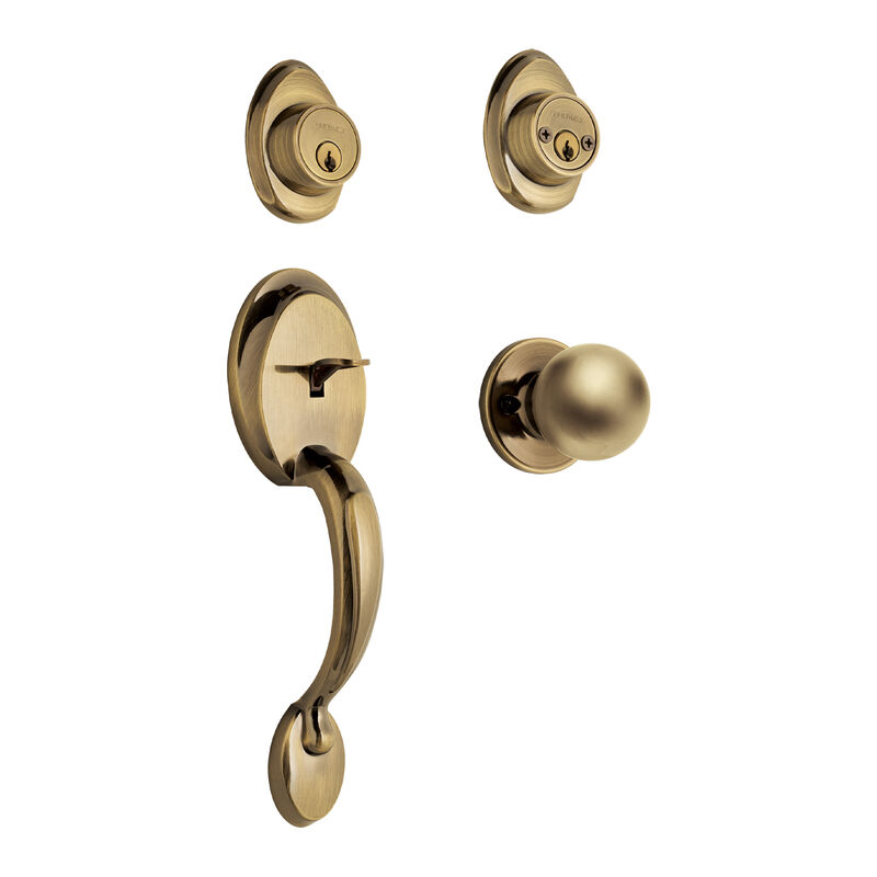 Jaladera Perilla y Cerrojo Llave Latón Antiguo ... image number null