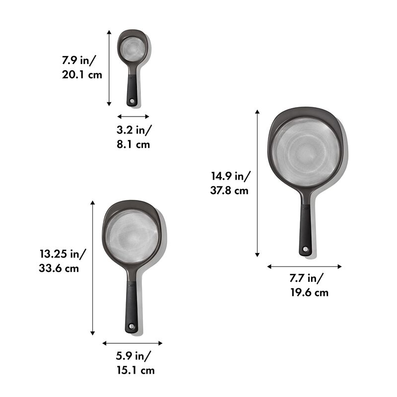 Juego De Coladores Oxo Good Grips De 3 Piezas, ... image number null