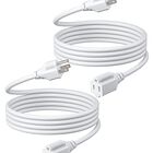 Cable De Extensi&oacute;n Dewenwils, 6 Pies, 16 Awg, Sjtw, Resistente A La Intemperie, Paquete De 2
