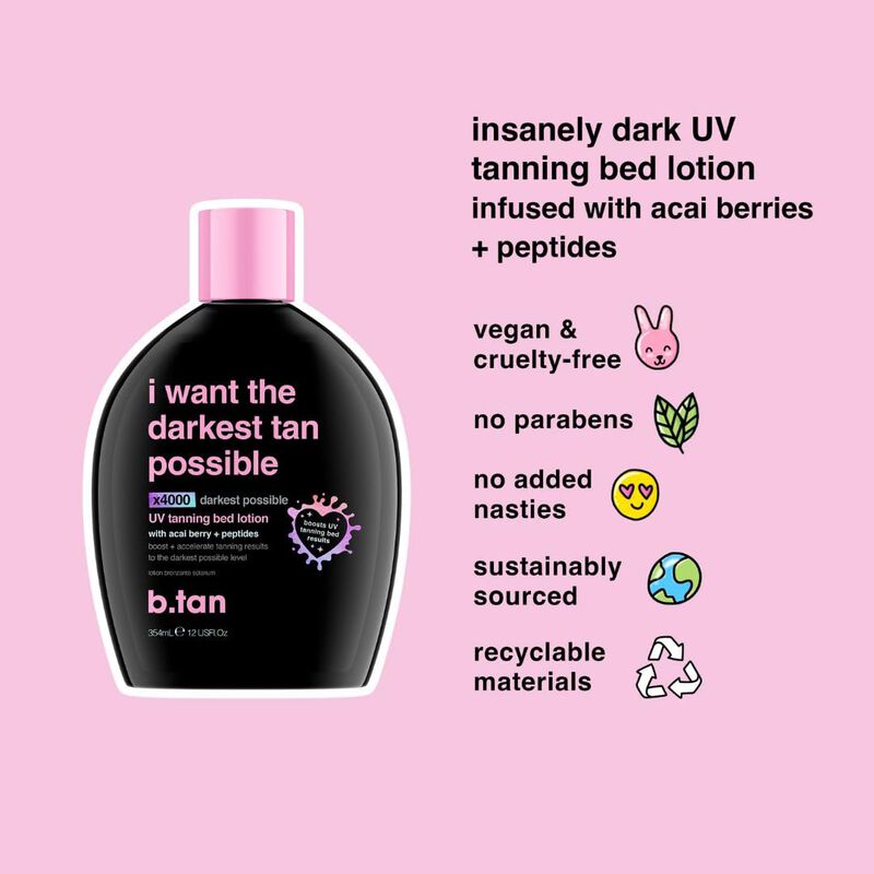 Loci&oacute;n Bronceadora B.tan Uv I Want The Darkest ... image number null
