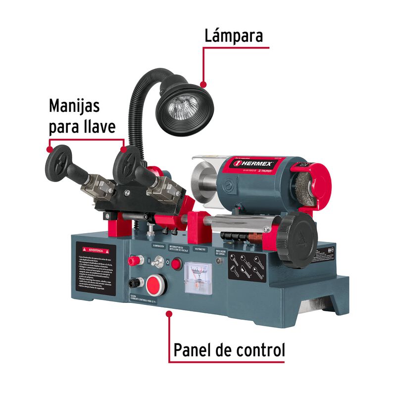 Duplicadora de Llaves 6 Tipos Hermex image number null