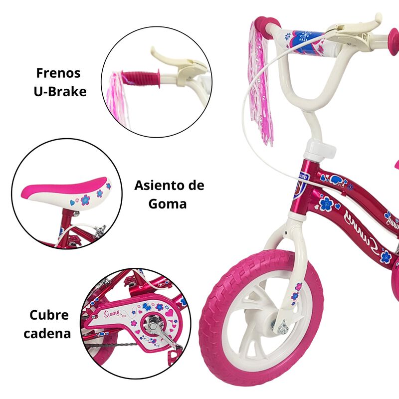 Bicicleta Infantil Rodada 12 Con Ruedas De Entr... image number null