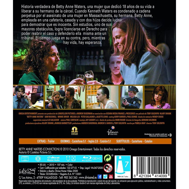 Betty Anne Waters - BD [Blu-ray] image number null
