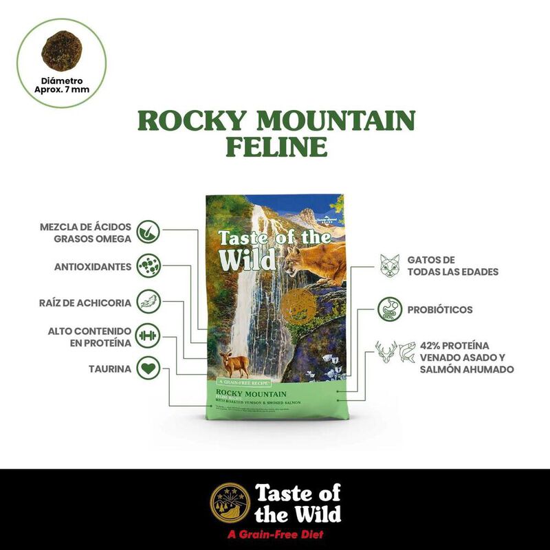 Taste Of The Wild Para Gato Venado Asado 6.3 Kg... image number null