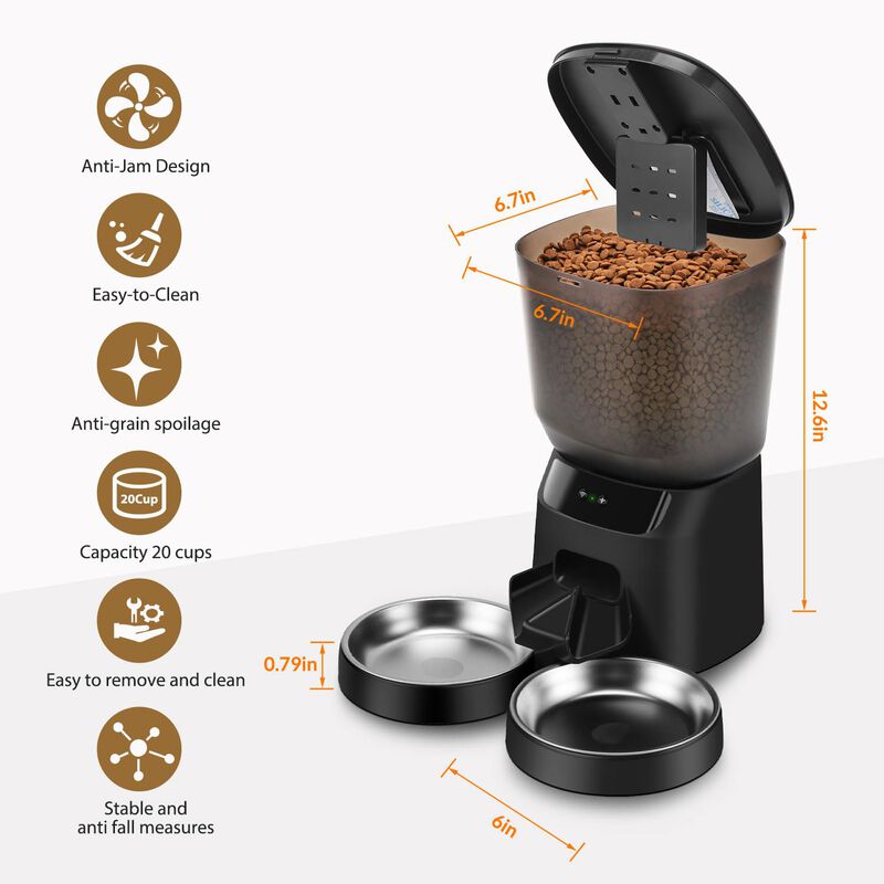 Comedero Para Gatos Kataliclab 5l Wifi Doble Ta... image number null