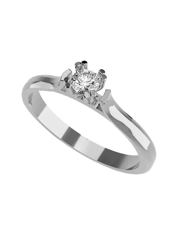 Anillo de Compromiso en Oro de 14K con Circonia... image number null