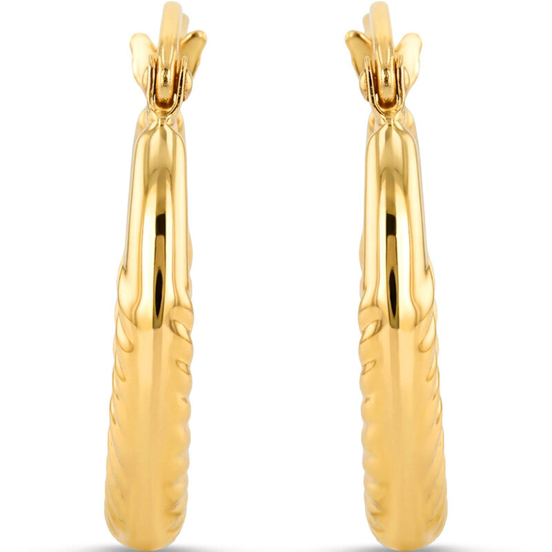 Arracadas Oro Amarillo 14k 13mm Elegantes image number null