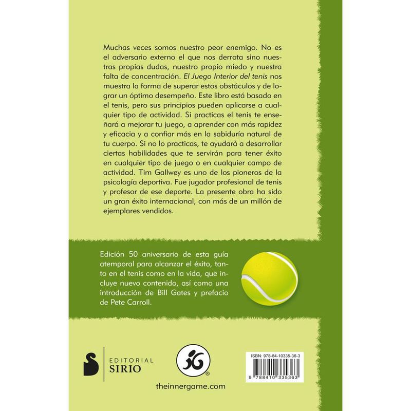 El juego interior del tenis. Edici&oacute;n 50 Anivers... image number null