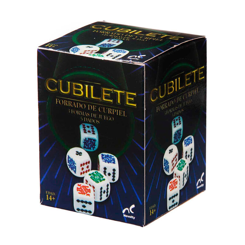 Juego de Cubilete con 5 Dados de P&oacute;ker image number null