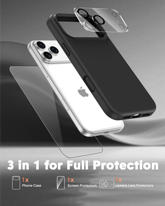 Funda Tdlerhb Iphone 17 Pro Max 3 En 1 Negra image number null