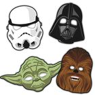 M&aacute;scaras De Fiesta &Uacute;nicas Multicolores Cl&aacute;sicas De Star Wars (8 Unidades)