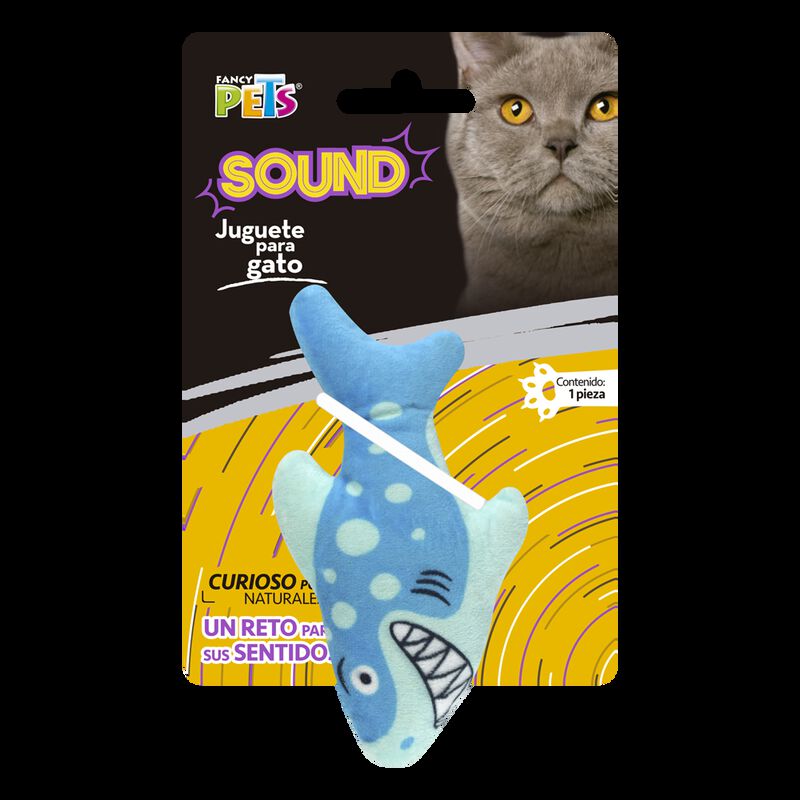 Fancy Pets Juguete Tiburón Para Gato Con Sonido image number null