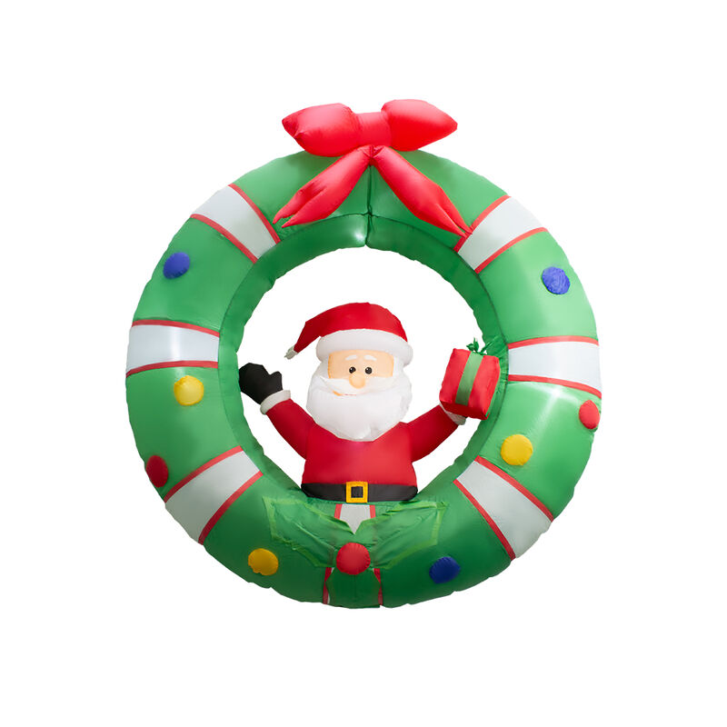 Inflable Corona con Santa Claus de 1.20 M, deco... image number null