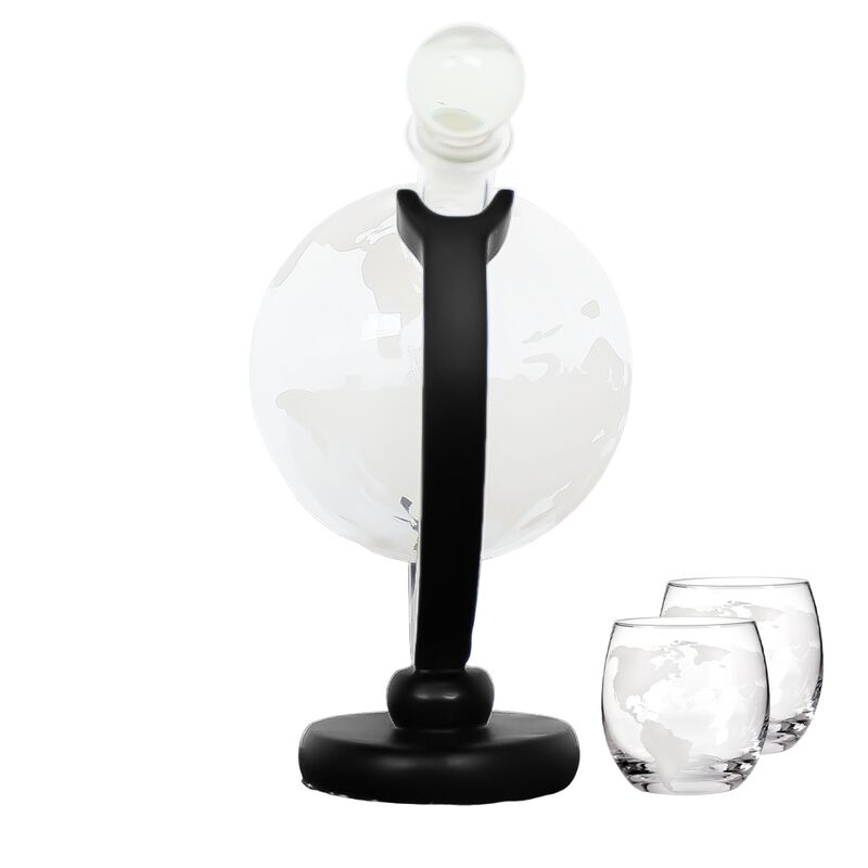 Juego de Decantador para Whisky y 2 Vasos de Vi... image number null