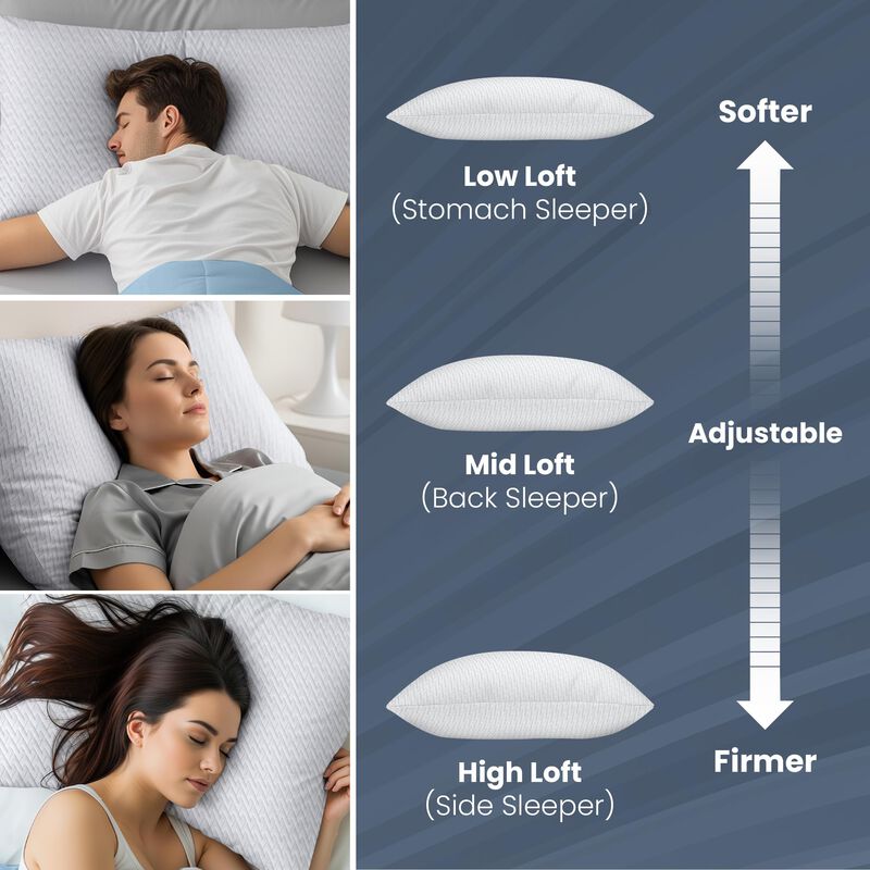 Almohada Utopia Bedding King De Espuma Viscoel&aacute;... image number null