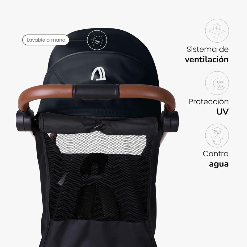 Carriola Compacta Unyotons K6 Negro Plegable image number null