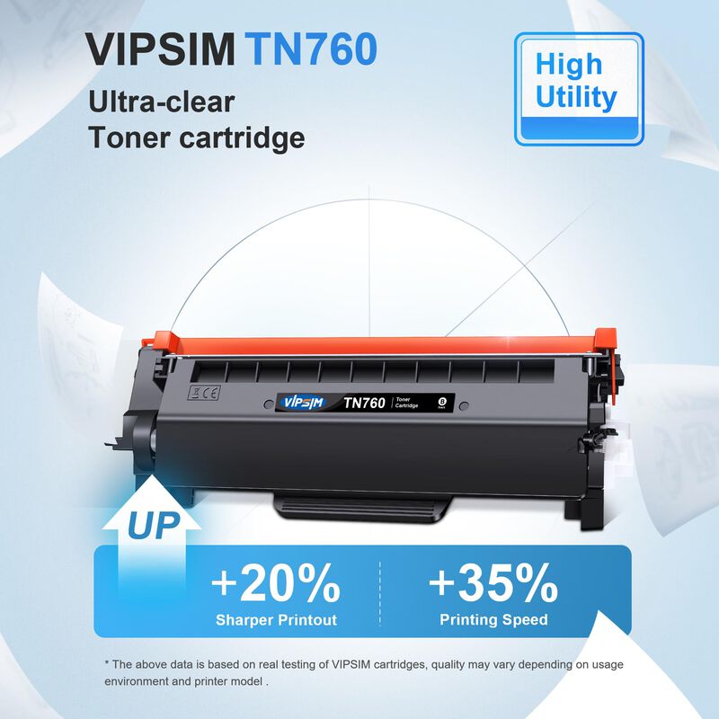 Cartucho De T&oacute;ner Vipsim Tn760 De Repuesto Para... image number null