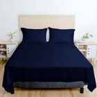 Juego de Sábanas Soft King Size Marino Atlas del Descanso