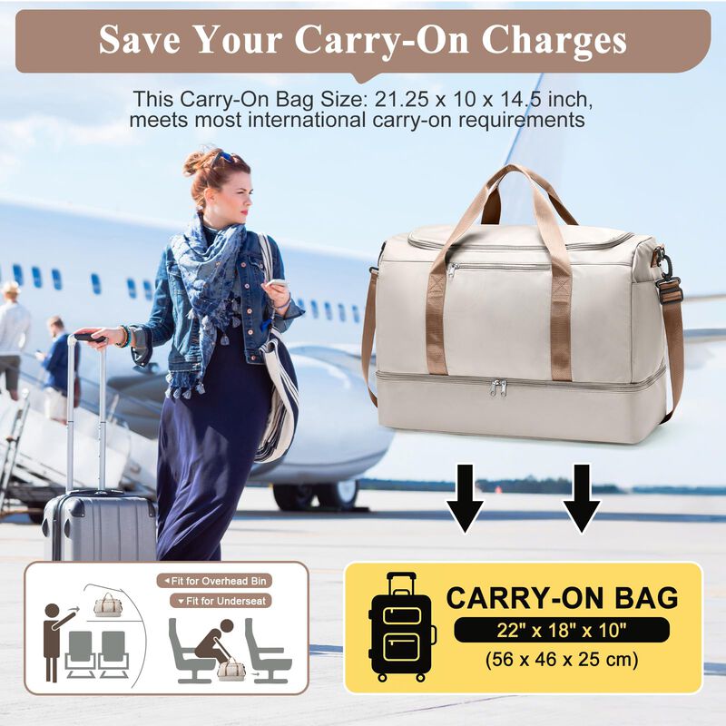 Bolso De Viaje Tipo Duffel Sycnb 55 l 53 &times; 25 &times;... image number null