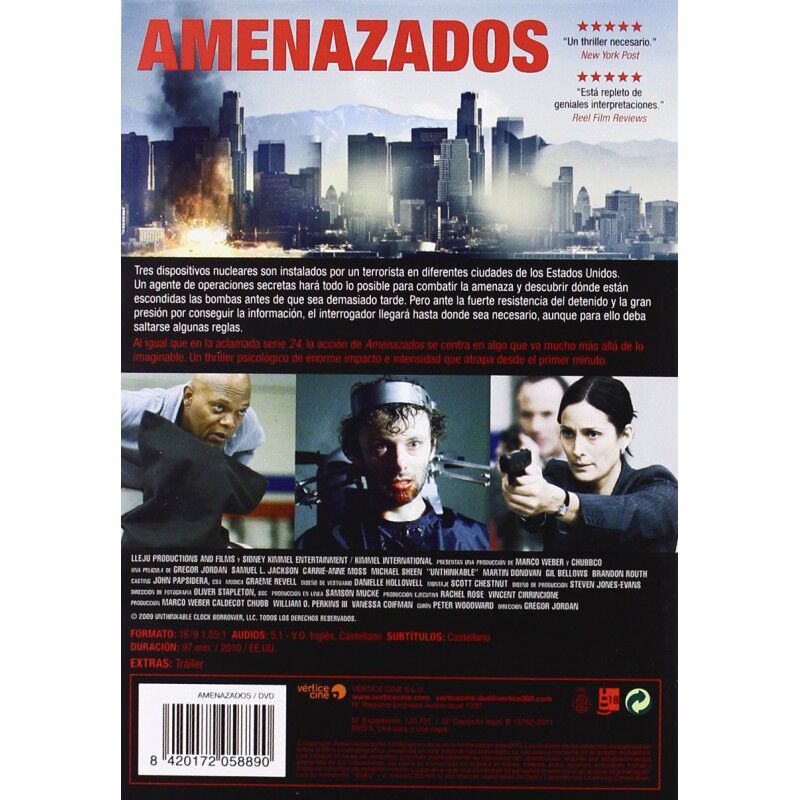 Amenazados [dvd] (2010) Unthinkable image number null