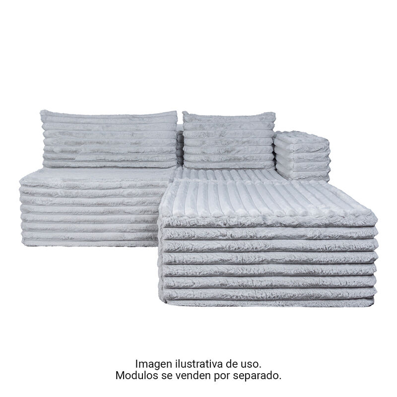 Sill&oacute;n Modular en Caja Dormimundo Puff Gris image number null