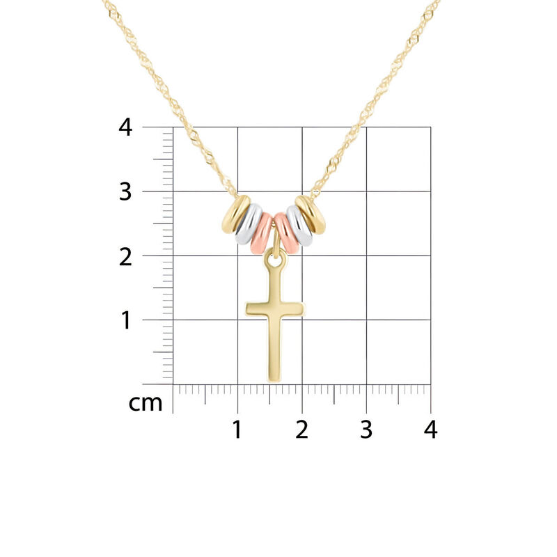 Dije Con Cadena De Oro Florentino 14K Con Cruz ... image number null