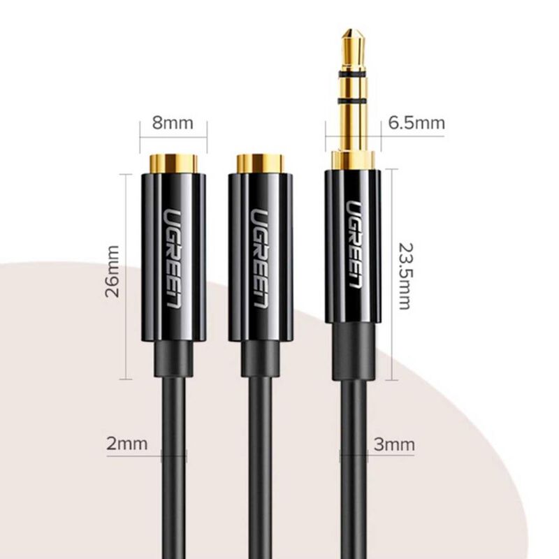 Cable de Audio UGREEN 3.5mm Macho a Hembra x2 2... image number null