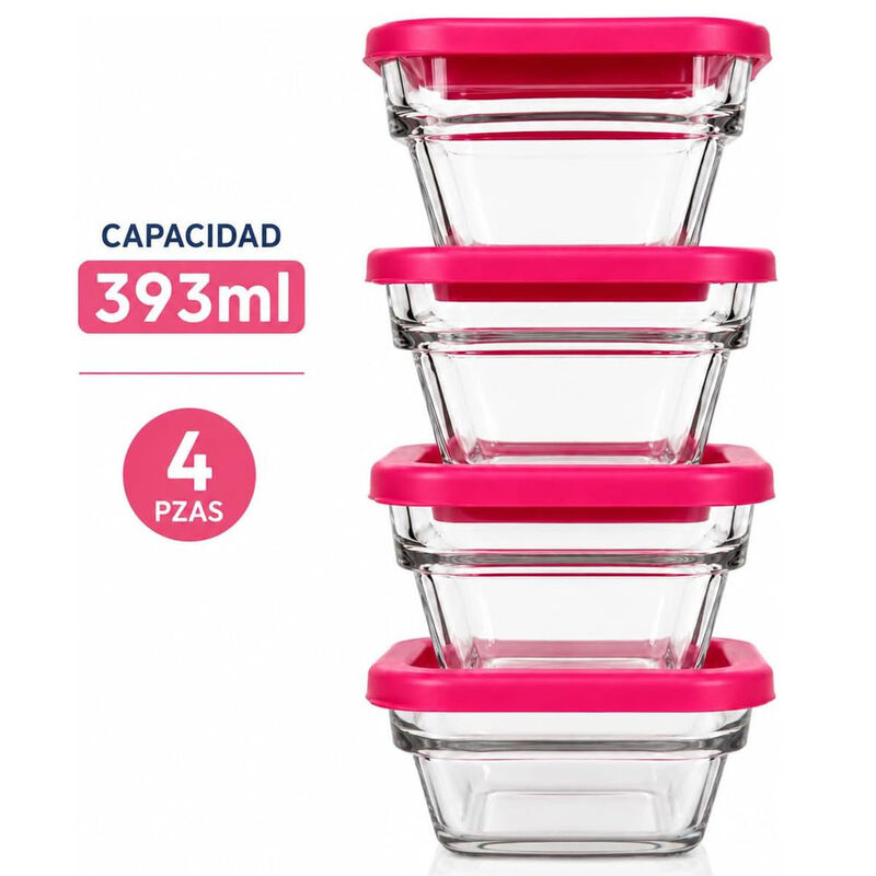 Juego De 10 Contenedores Herm&eacute;ticos Para Alimen... image number null