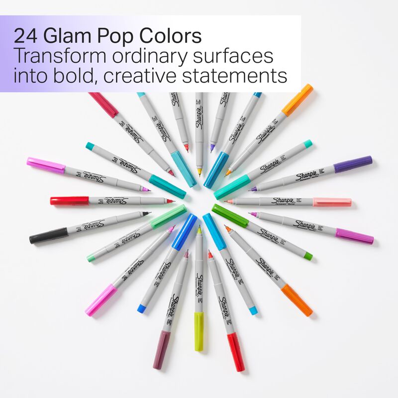 Set De Rotuladores Sharpie Glam Pop Permanent U... image number null