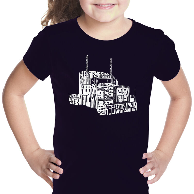 Camiseta Word Art Para Ni&ntilde;a - Keep On Truckin' ... image number null