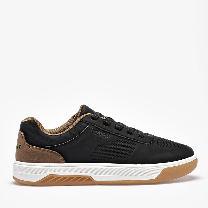 Charly tenis para hombre negro camel cod 139710... image number null
