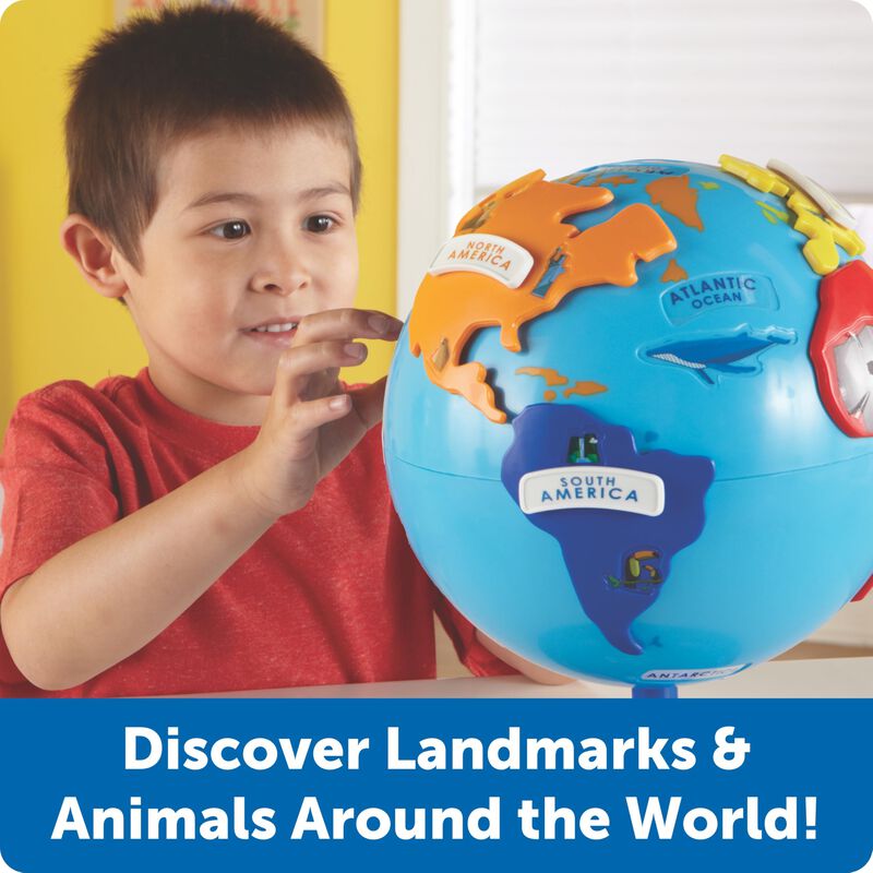 Puzzle Globe Learning Resources, 14 Piezas, Par... image number null