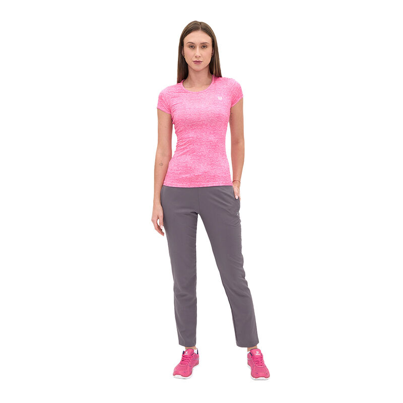 Playera Deportiva Wilson Para Mujer Rosa Fuerte... image number null