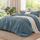 Juego De Edred&oacute;n Bedsure Super King 325 &times; 305 cm Azul Pizarra