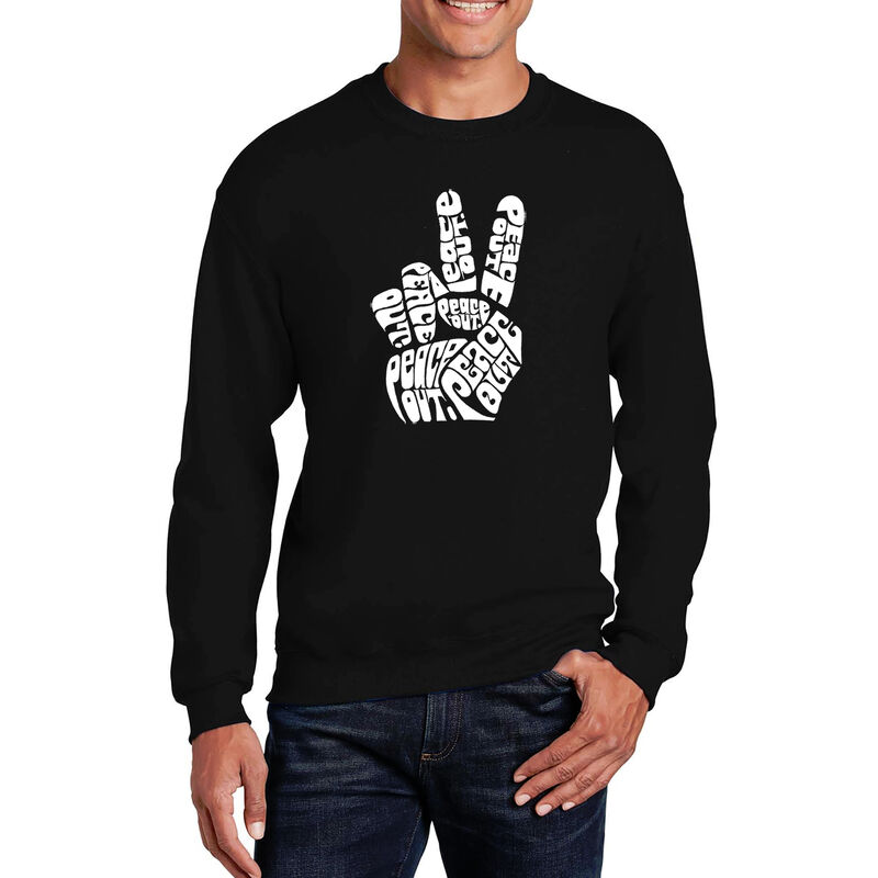 Sudadera De Cuello Redondo Word Art Para Hombre... image number null