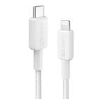 Cable USB-C a Lightning ANKER A81B5H21 322 1mt certificado carga rápida Blanco