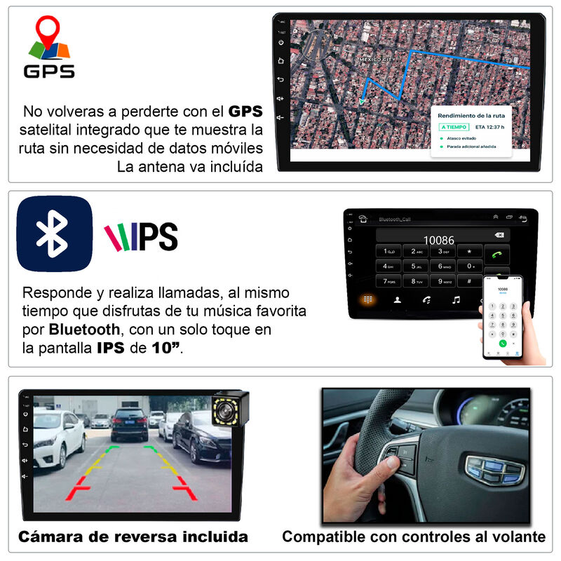 Autoestéreo Vak 3700U 1 Din 10" Android Carplay... image number null