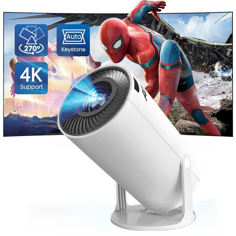 Proyector Profesional Portátil 4K 1080P Blanco... image number null