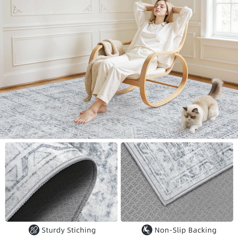 Alfombra Luxturiy 274 Cm X 305 Cm Lavable Gris image number null