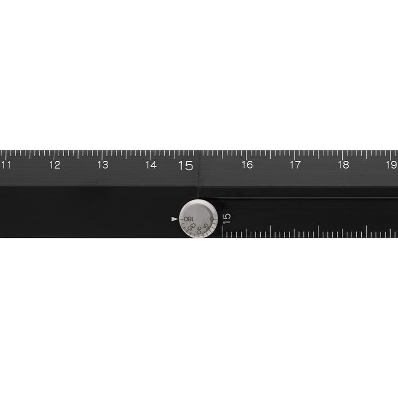 Regla Midori De Aluminio Negra Plegable &ndash; 30 cm image number null