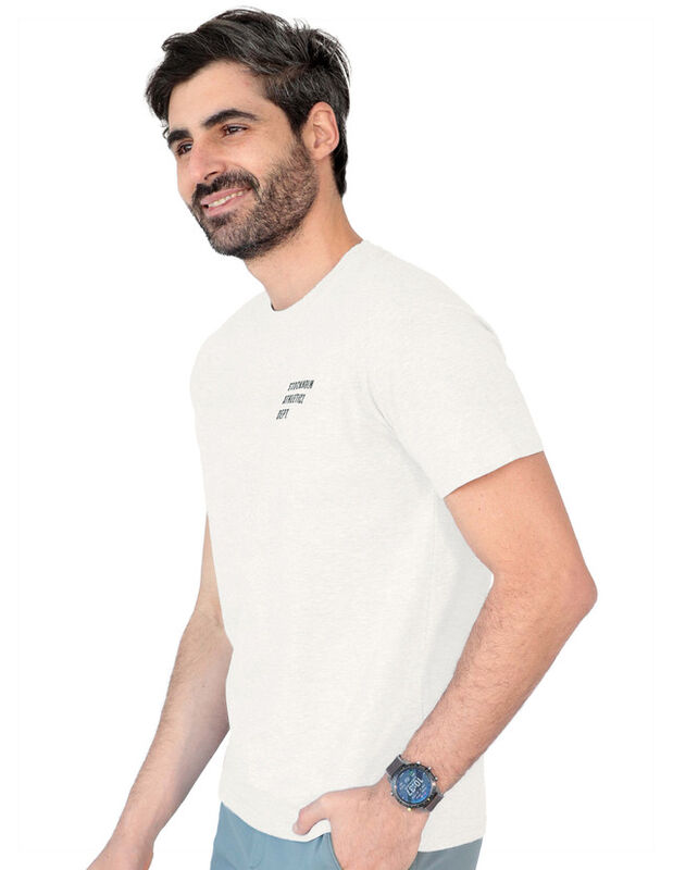 Playera Caballero Basica Premium Estampado Beig... image number null