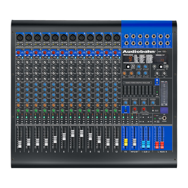 Mezcladora profesional 12 canales Audiobahn TEC... image number null