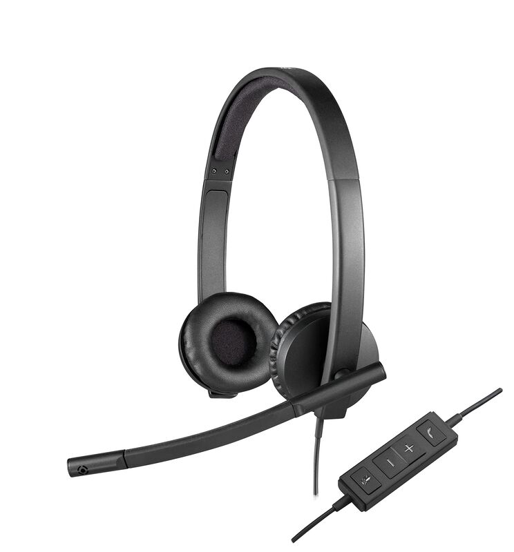 Auriculares Est&eacute;reo Logitech H570e Con Cable Y ... image number null