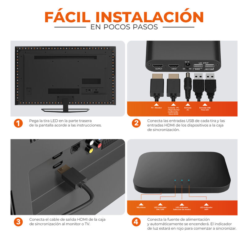 Kit Tira LED para TV Inmersión Inteligente Wi-F... image number null