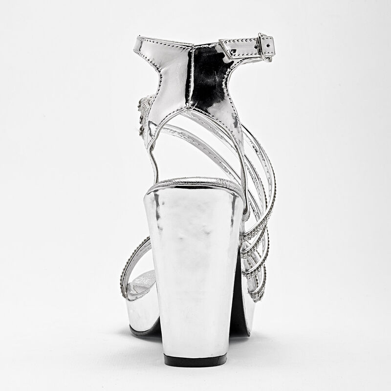 Stella Zapatilla Abierta Para Mujer Plata Cod 1... image number null