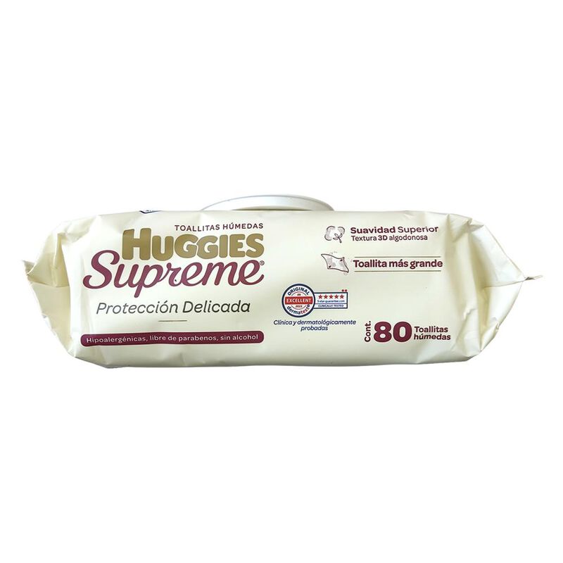 Toallitas Humedas Huggies Supreme - 80pzs image number null
