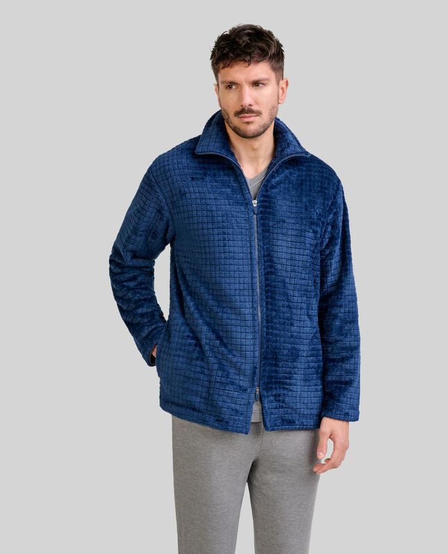 Bata con Cremallera a Cuadros Marino Marino image number null