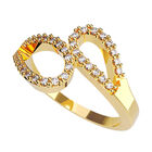 Anillo de Compromiso en Oro Amarillo 10K con Circonia -  Talla:5/ FJ686-10Y-CZ-5