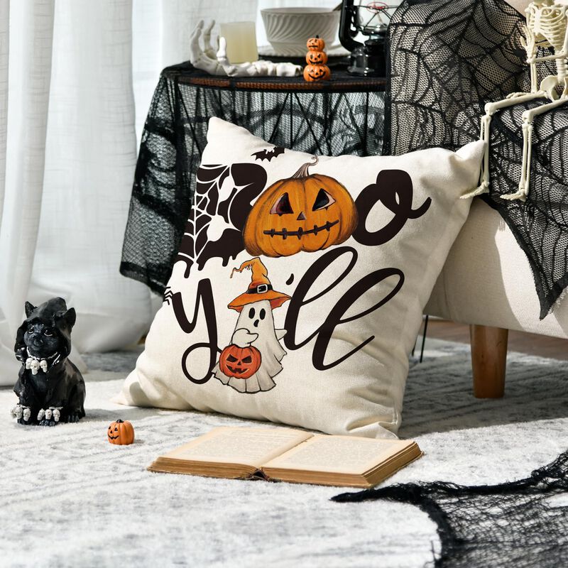 Fundas De Coj&iacute;n Avoin Colorlife Halloween Ghost... image number null