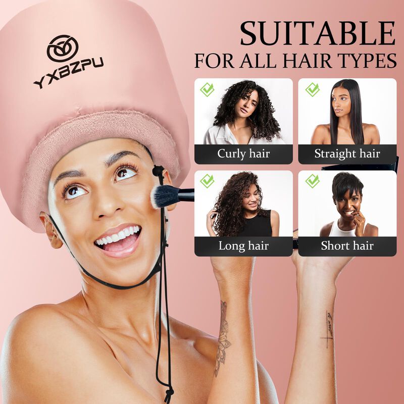 Secador De Cabello Con Capucha Yxbzpu Rosa Seca... image number null